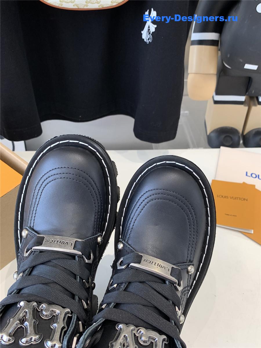 l0vis Vvtt0n lv checker ankle boot black