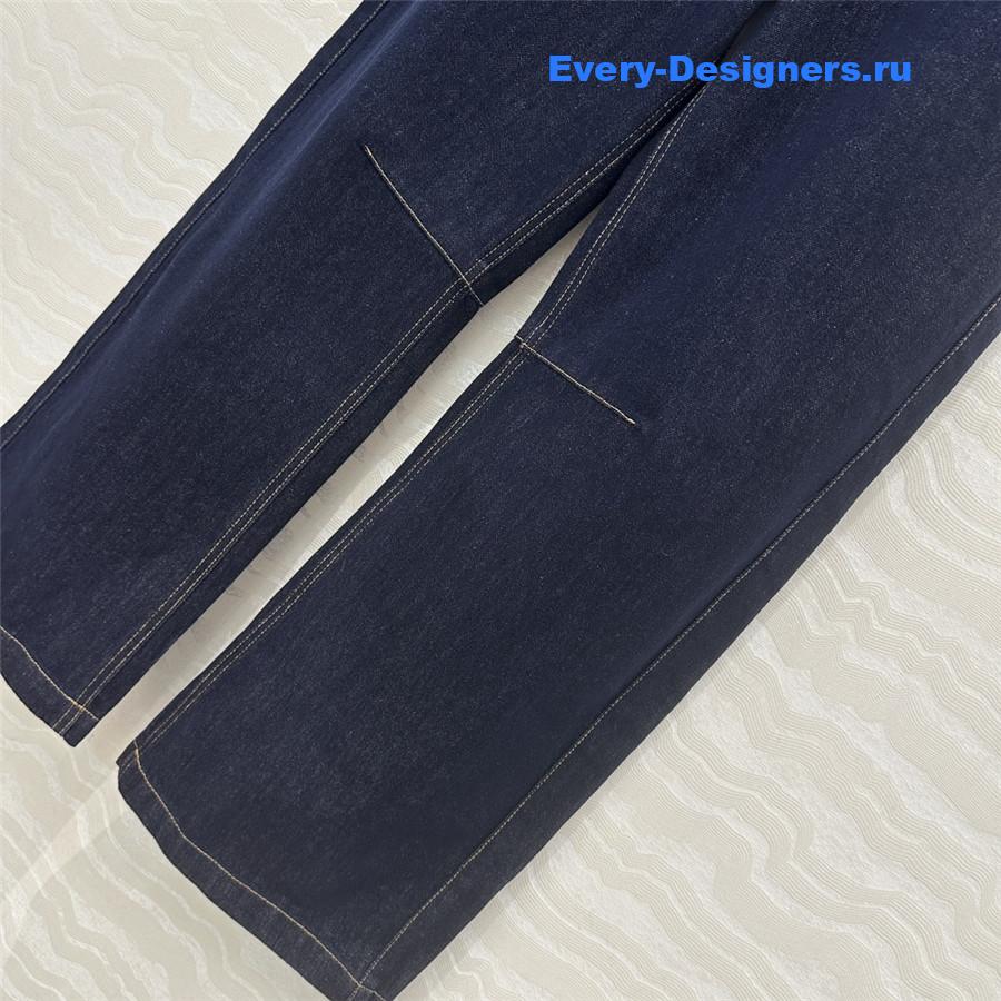 L0ew* denim sickle jeans