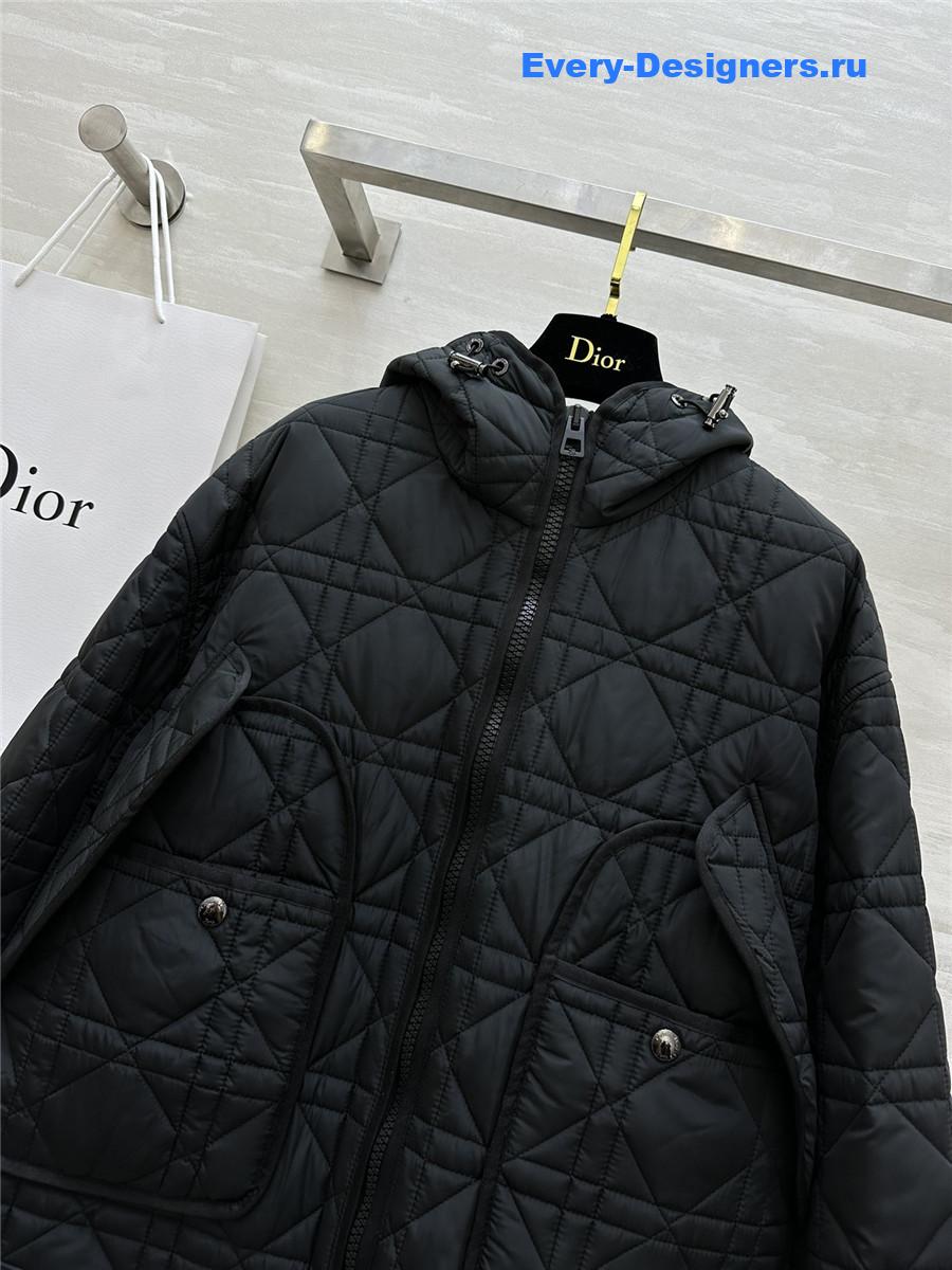 D10r quilted hooded jacket