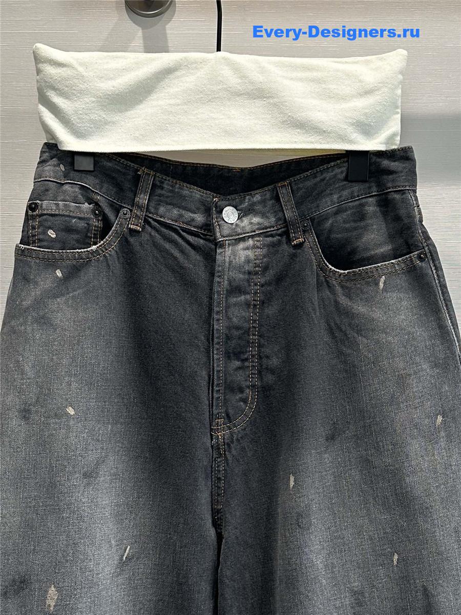 Acne studios high-rise wide-leg jeans