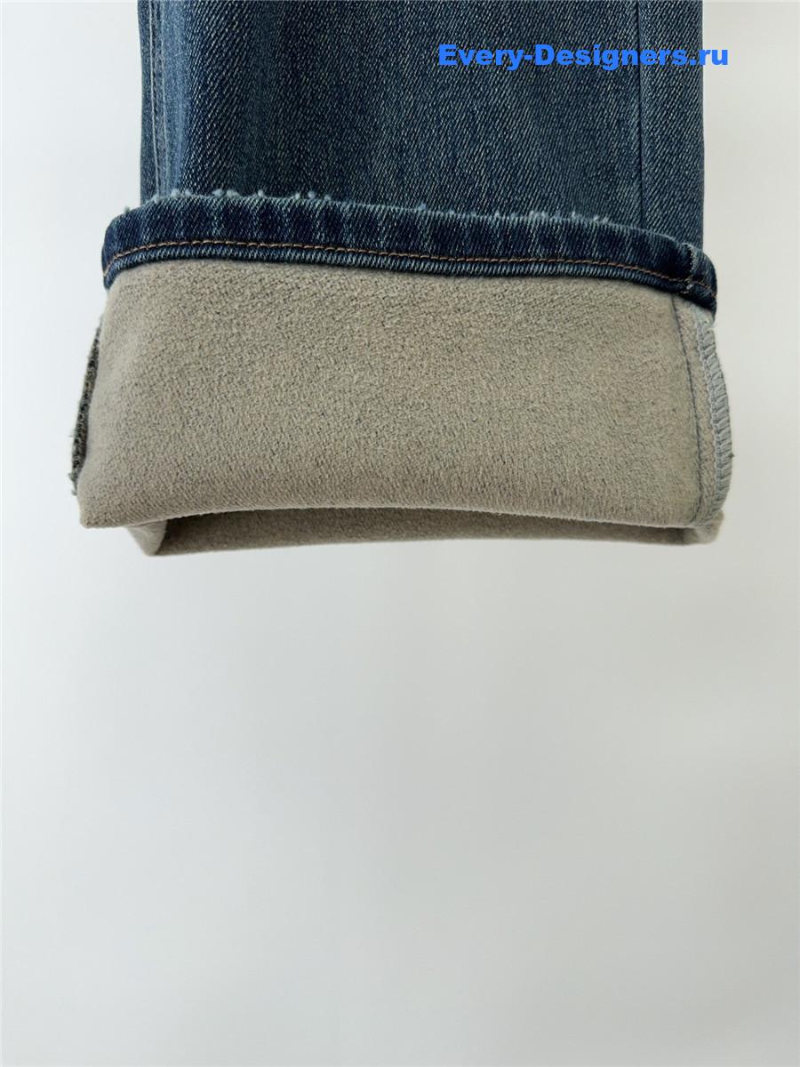 Ce1i*e fleece straight jeans