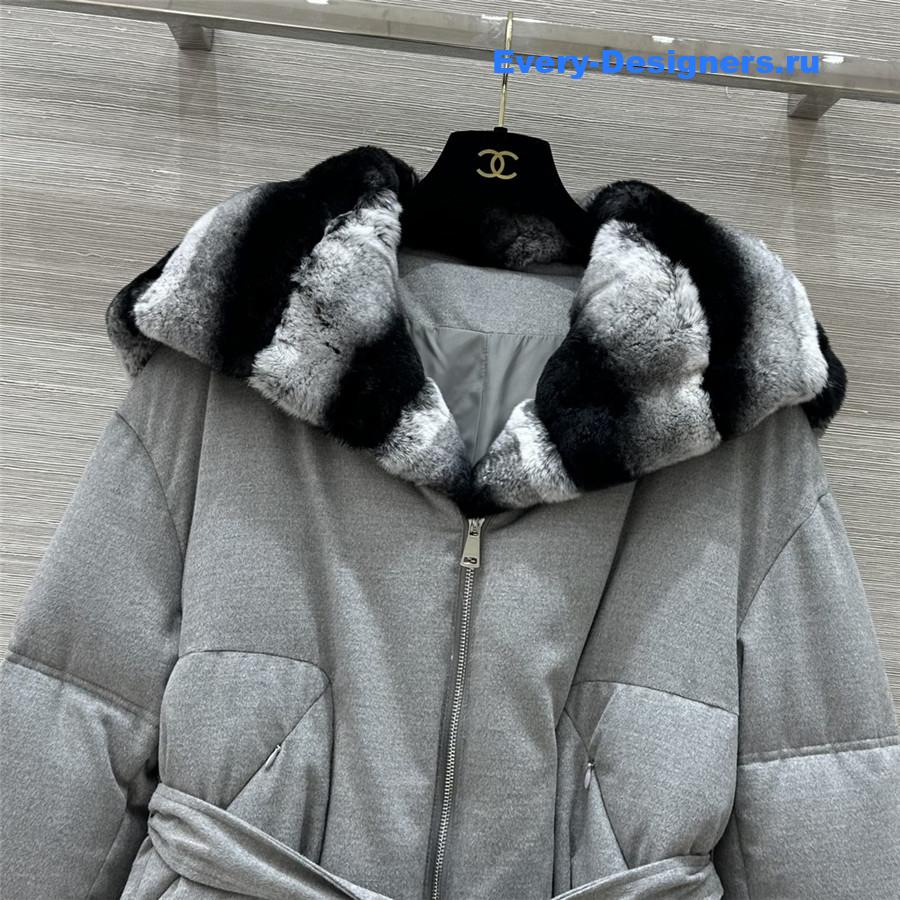 L0r0 P1ana hooded wool and cashmere down jacket