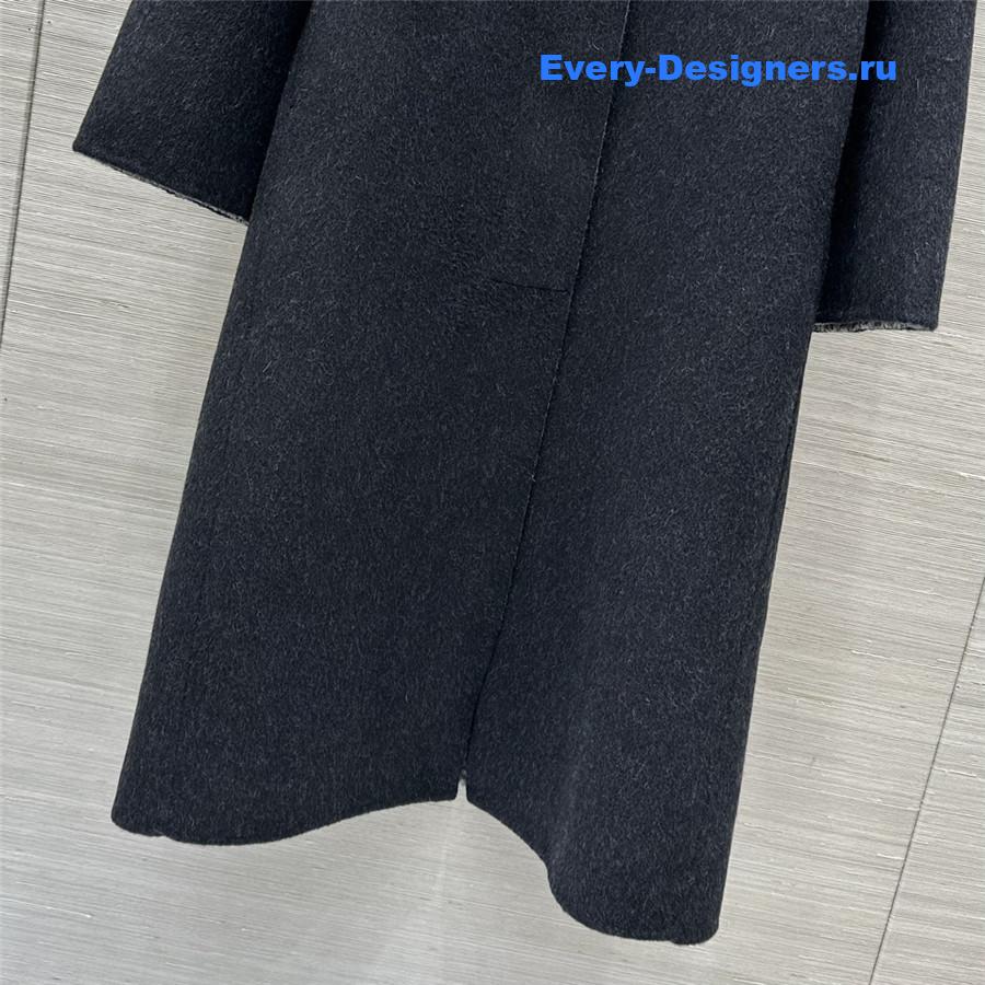 L0ew* two-tone wool coat