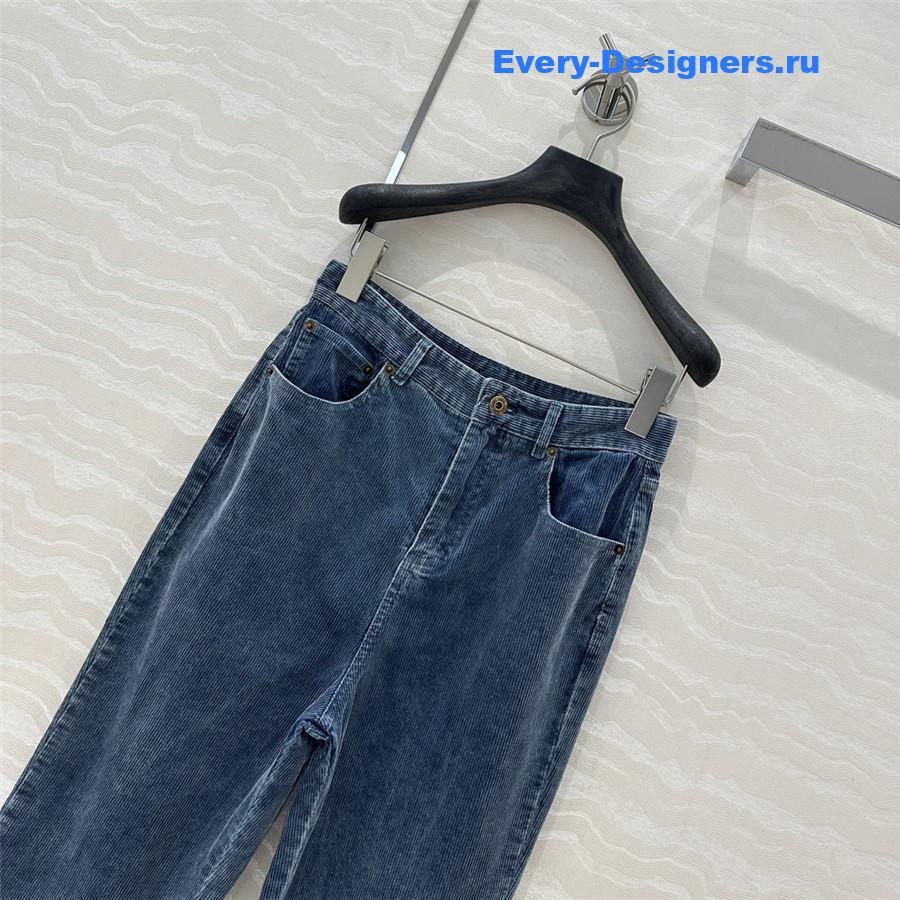 M1um1u denim corduroy pants