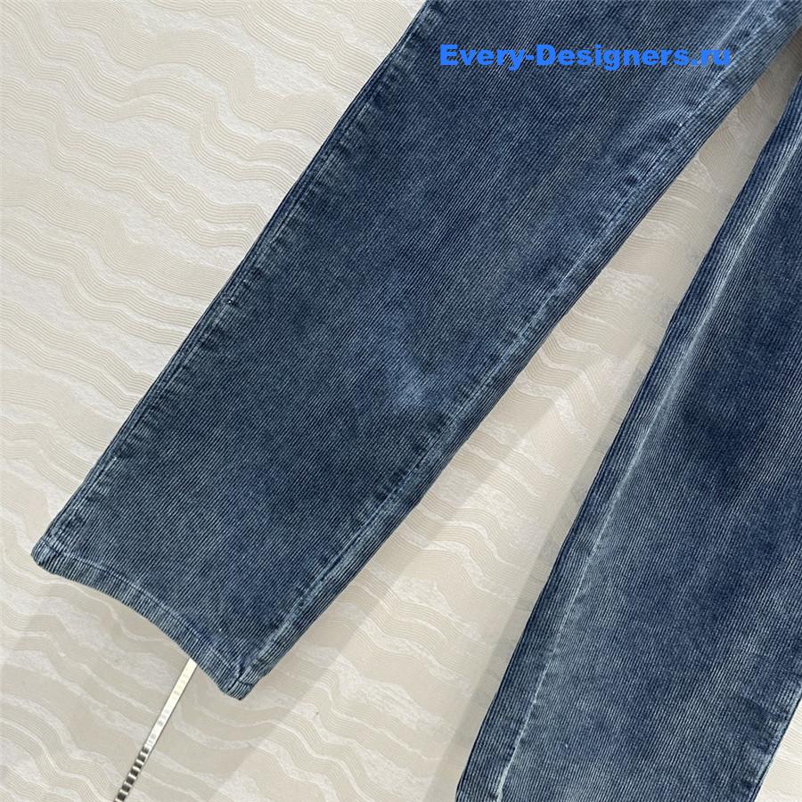 M1um1u denim corduroy pants