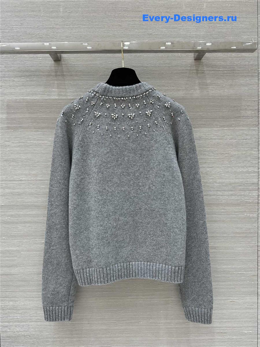 Gvc*1 oversized knit long sleeve top