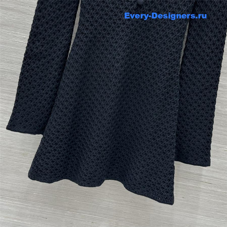 Y51 celebrity style hollow knitted dress