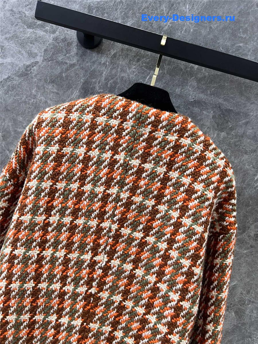 Ch**el v-neck tweed jacket