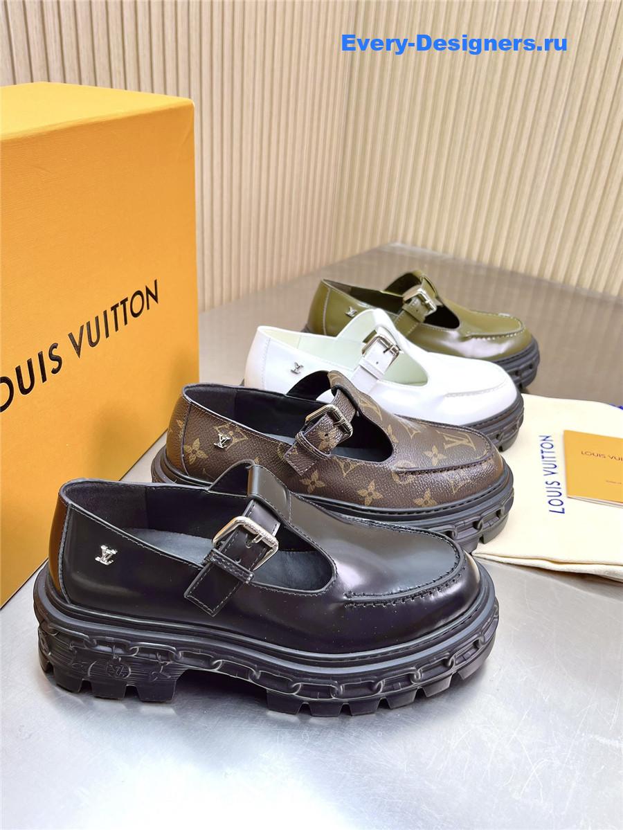 l0vis Vvtt0n monogram record mary jane shoes