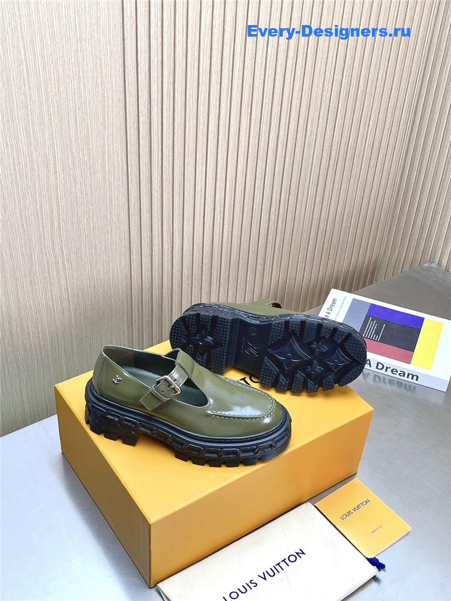 l0vis Vvtt0n lv record mary jane shoes green