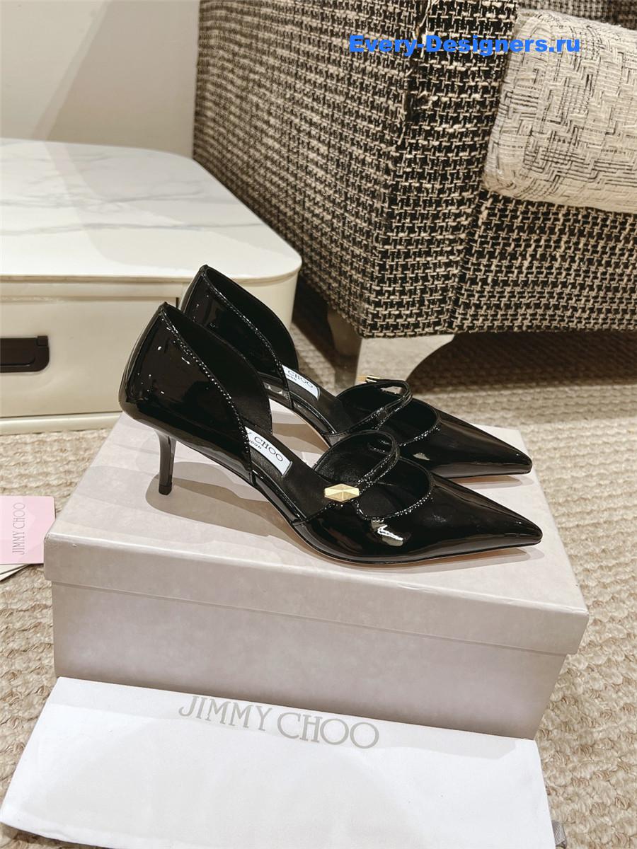 J1m*y Ch00 pointed toe mary jane pumps