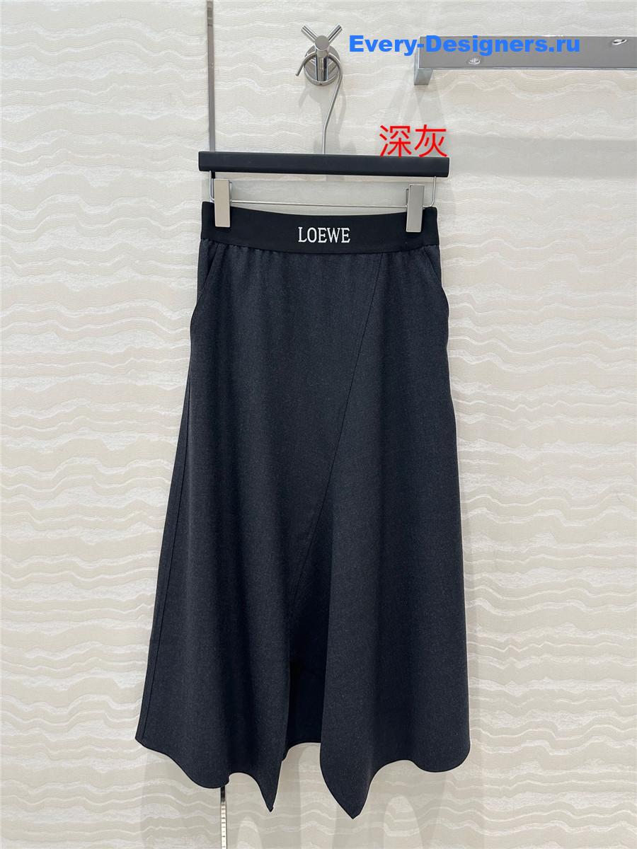 L0ew* relaxed wool midi skirt