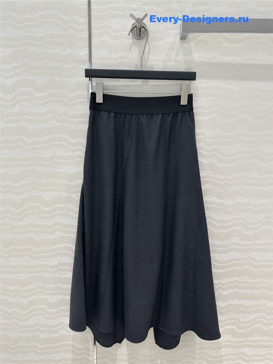 L0ew* relaxed wool midi skirt