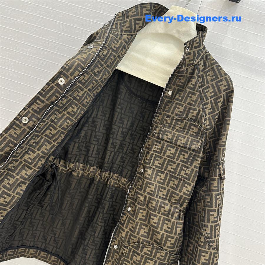 F**di monogram parka jacket