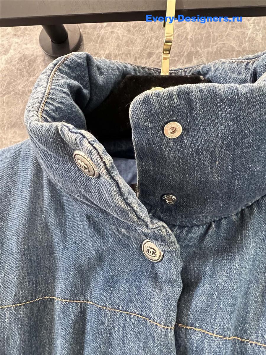 Ch**el denim down jacket