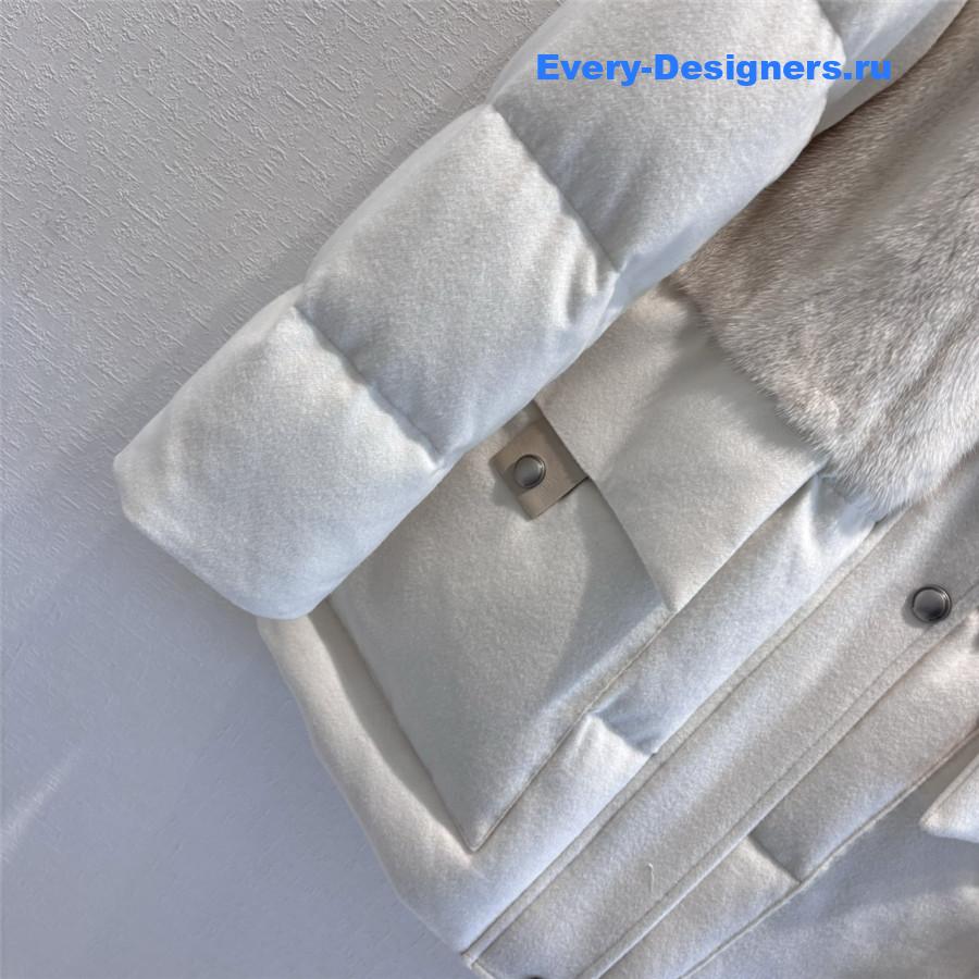 L0r0 P1ana mink stand collar down jacket