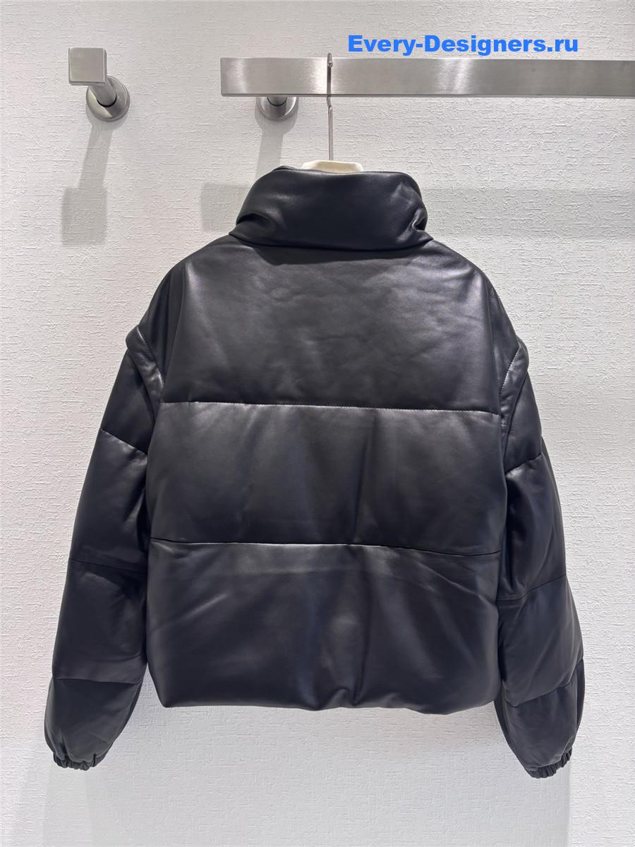 Pra*a leather down jacket