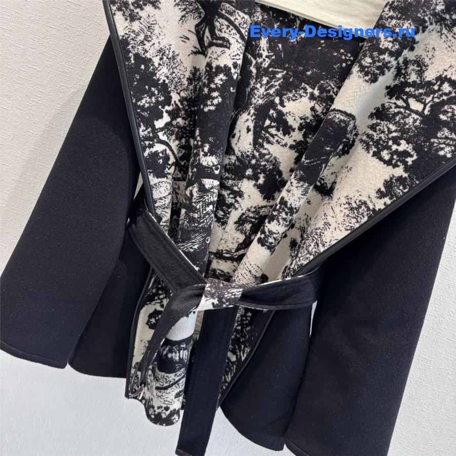 D10r hooded short wool coat