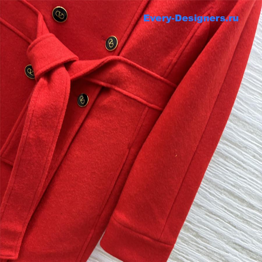 Va1e*ntin0 red wool coat