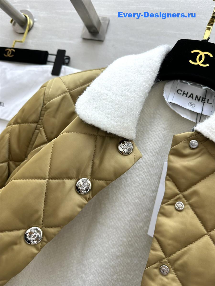 ch**el lapel D1am0nd quilted jacket