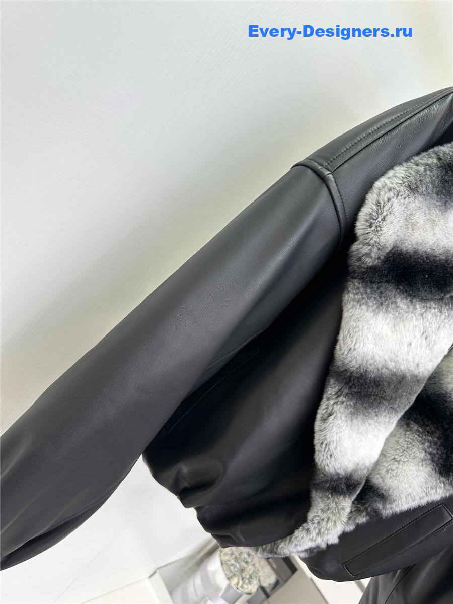Ba1en*iaga sheepskin and goose down coat
