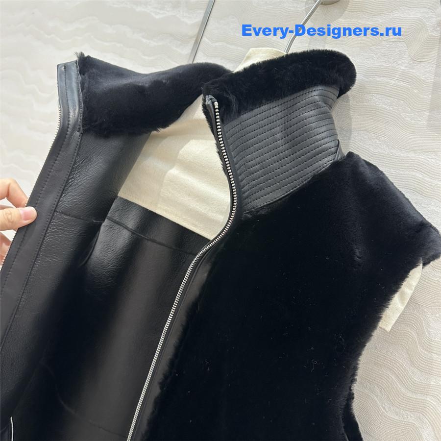 H**me5 reversible shearling vest