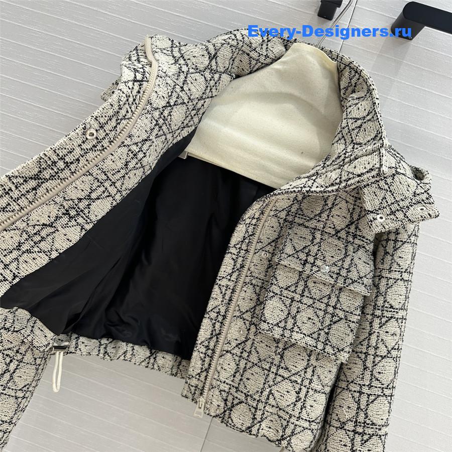 D10r tweed cropped jacket