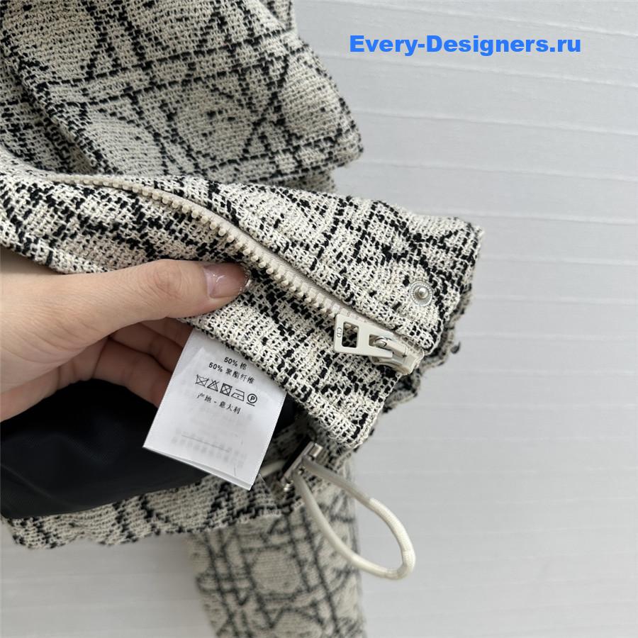 D10r tweed cropped jacket