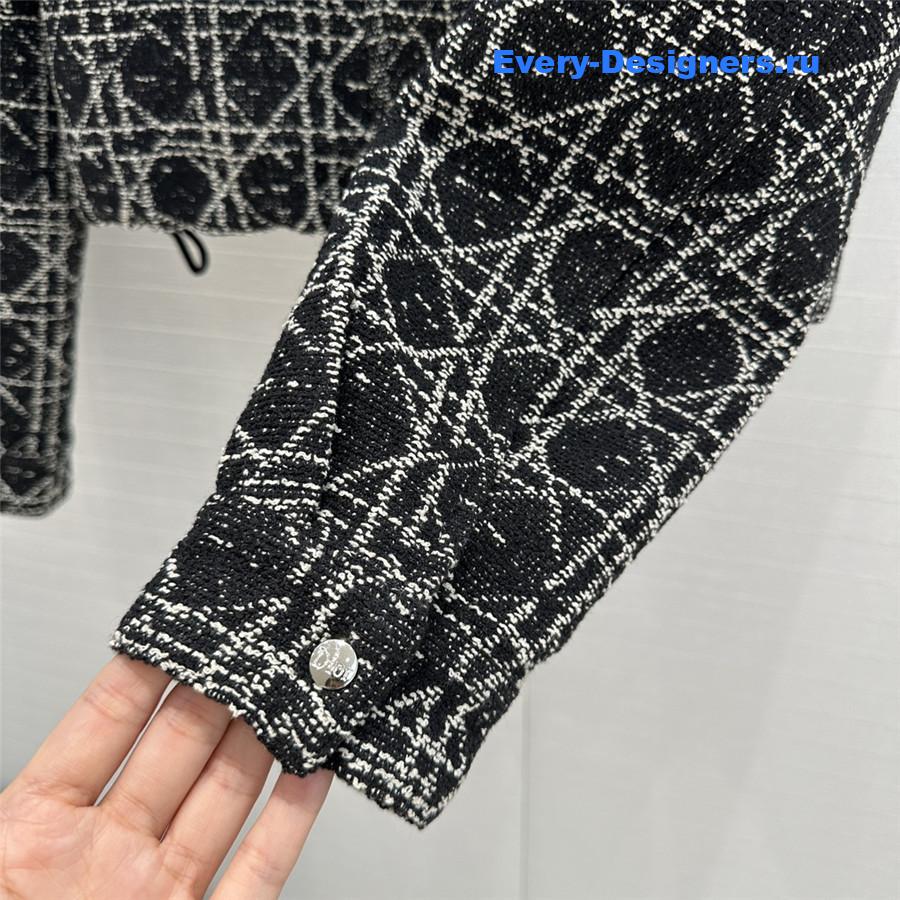 D10r tweed cropped jacket