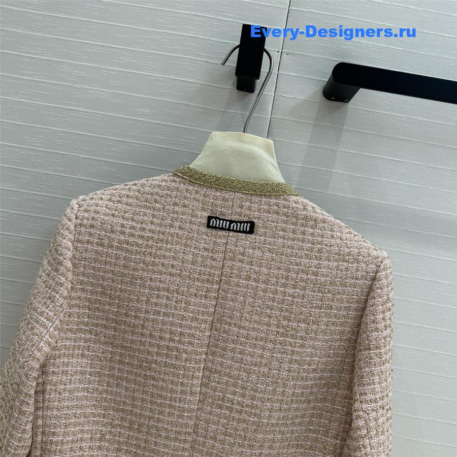 M1um1u tweed cropped jacket
