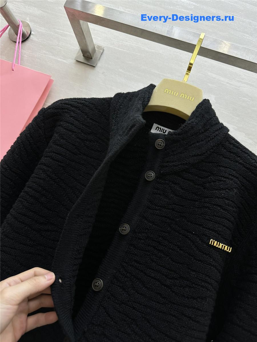 M1um1u wool cardigan jacket