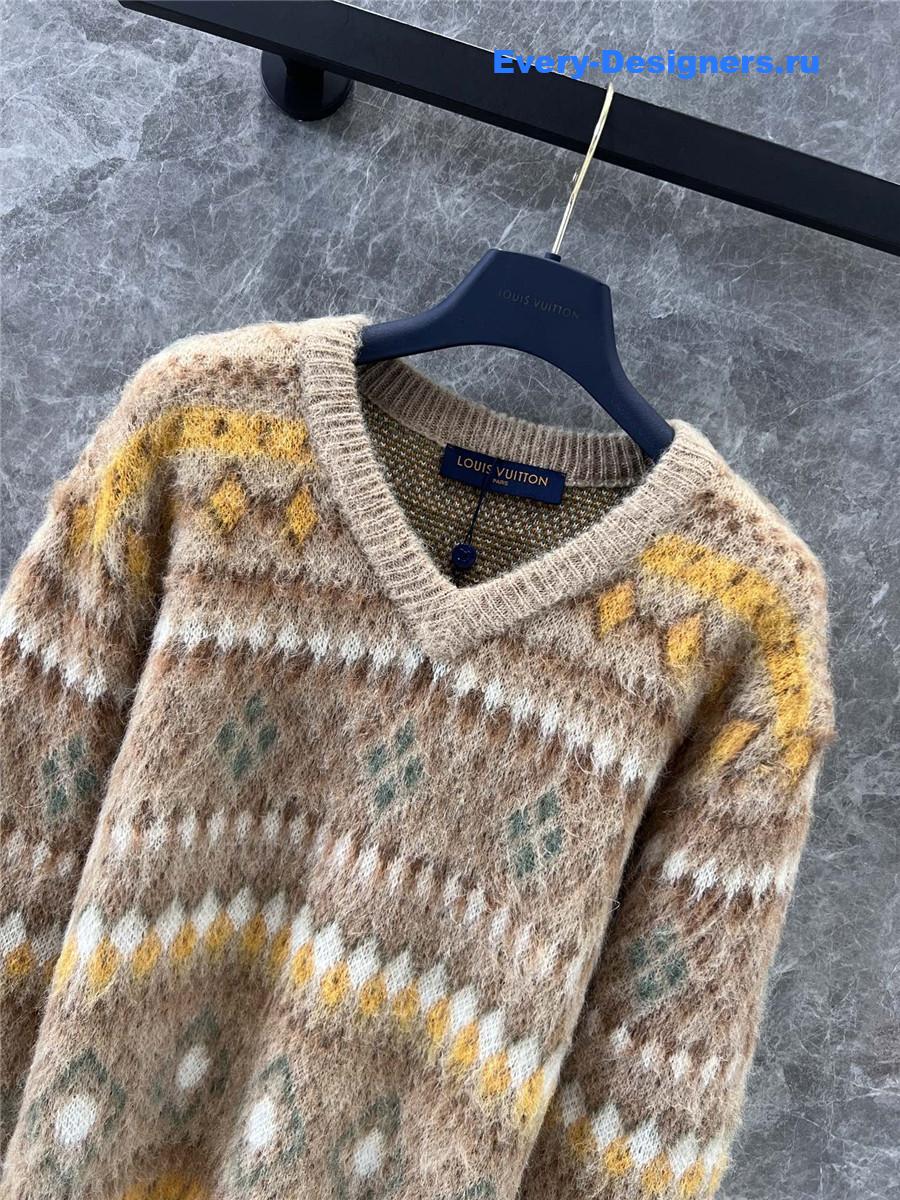 l0vis Vvtt0n mohair fair isle sweater