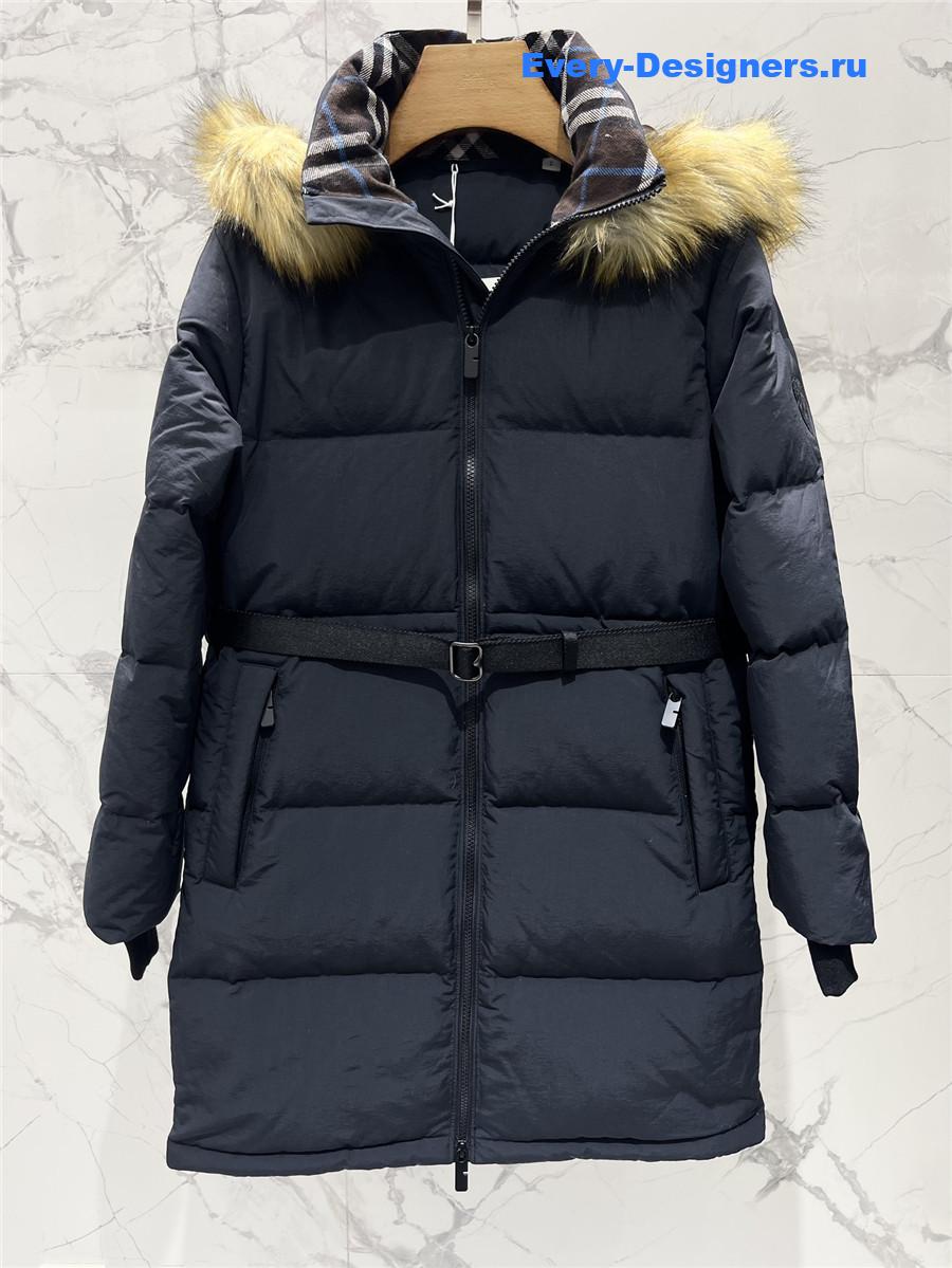 Bv*b*rry hooded long puffer jacket