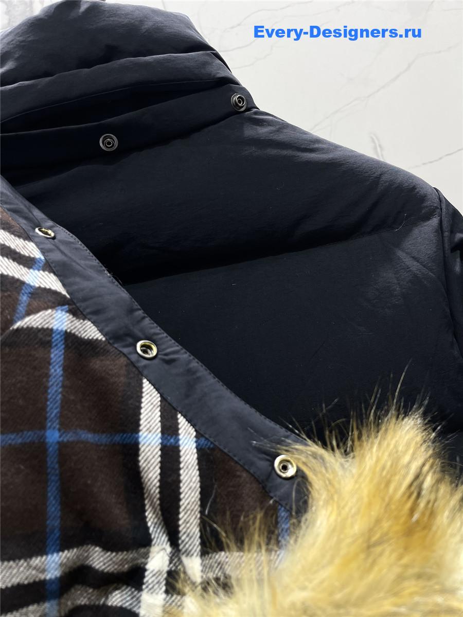 Bv*b*rry hooded long puffer jacket
