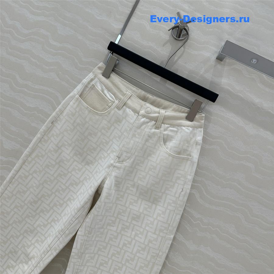 F**di monogram straight pants