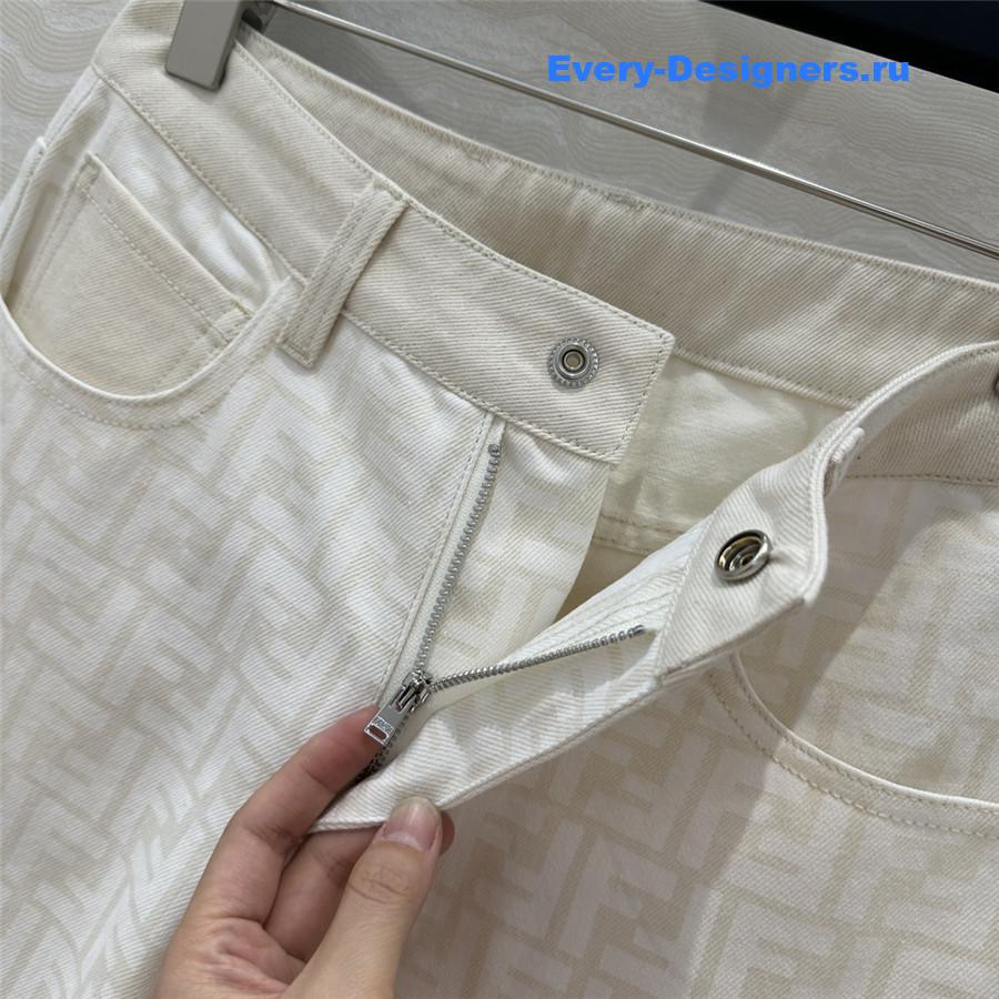 F**di monogram straight pants