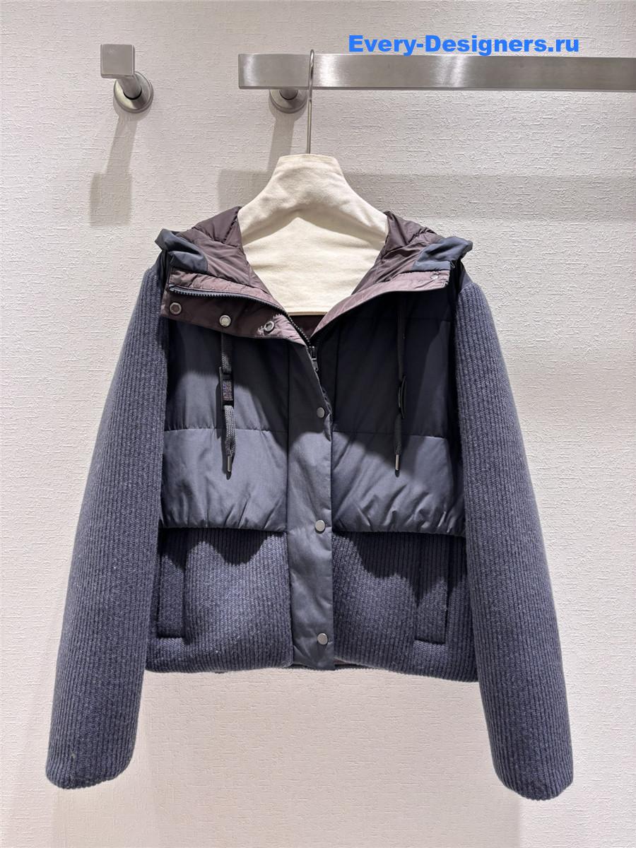 BC hooded goose down jacket