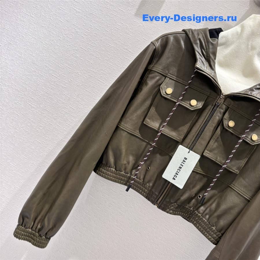 Ba1en*iaga lambskin jacket