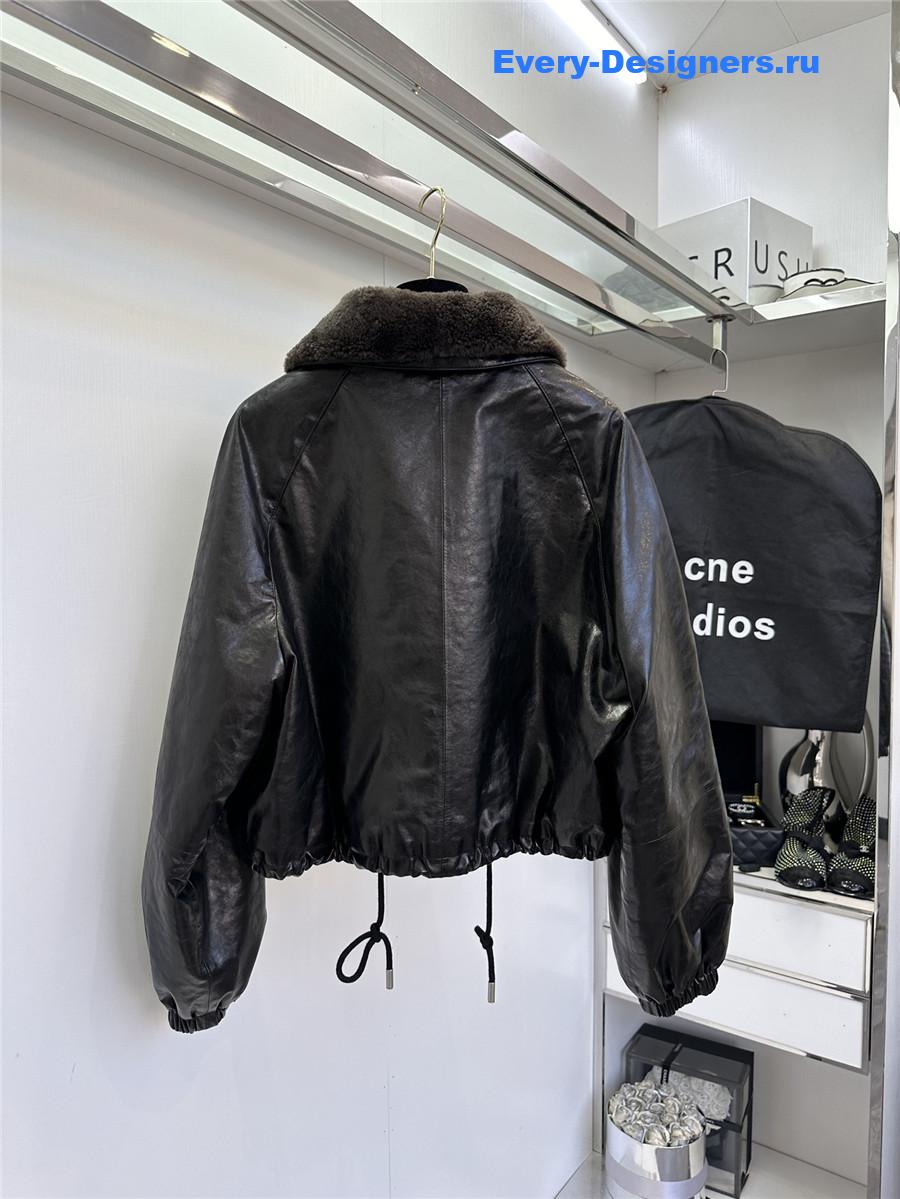 Acne studios sheepskin coat