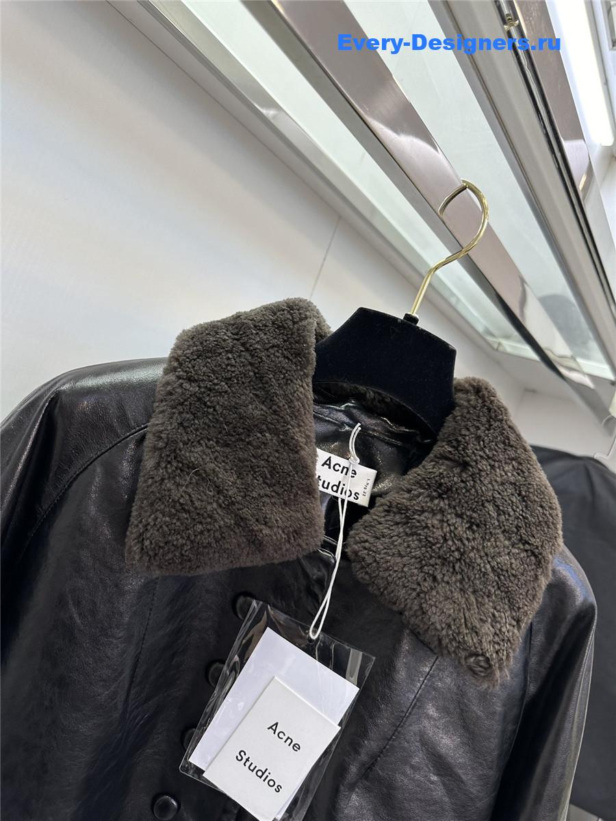 Acne studios sheepskin coat