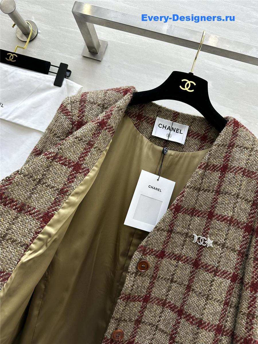 Ch**el v-neck wool blazer