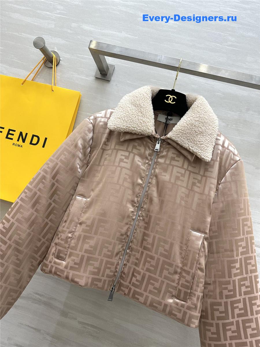 F**di quilted jacquard jacket