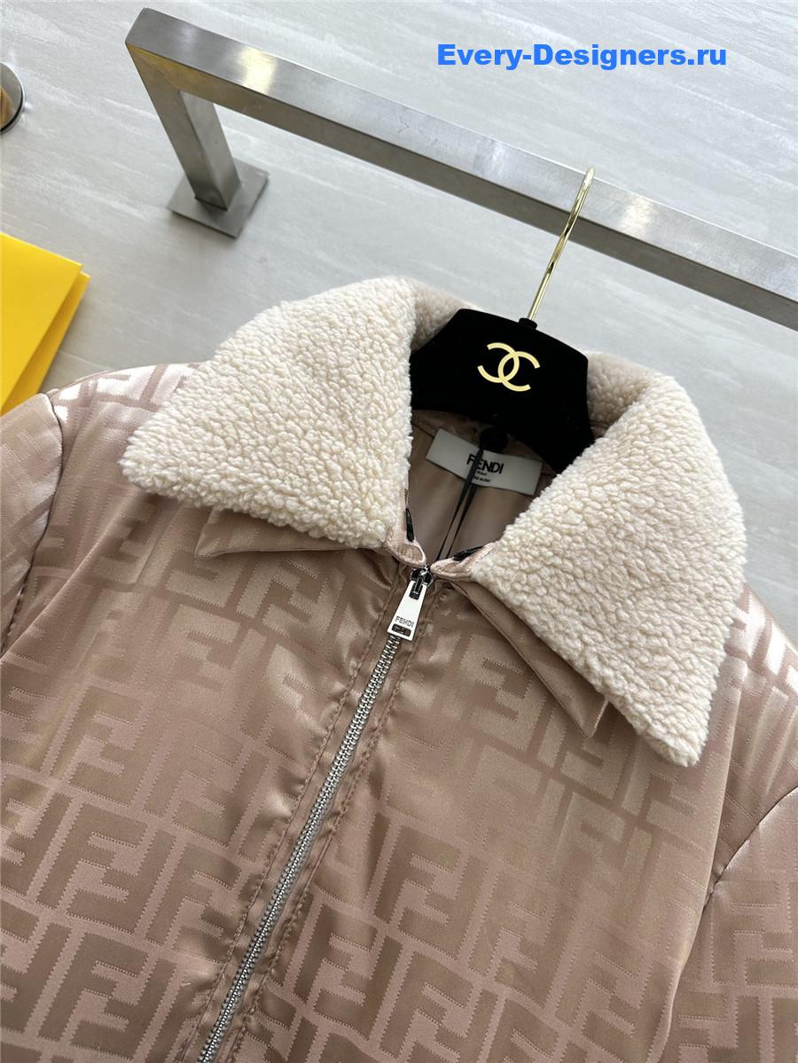 F**di quilted jacquard jacket