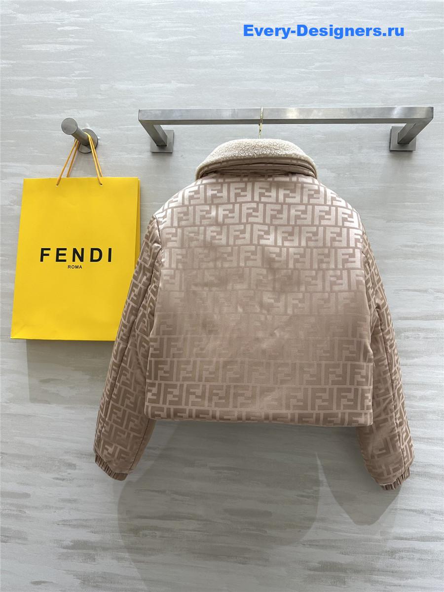 F**di quilted jacquard jacket