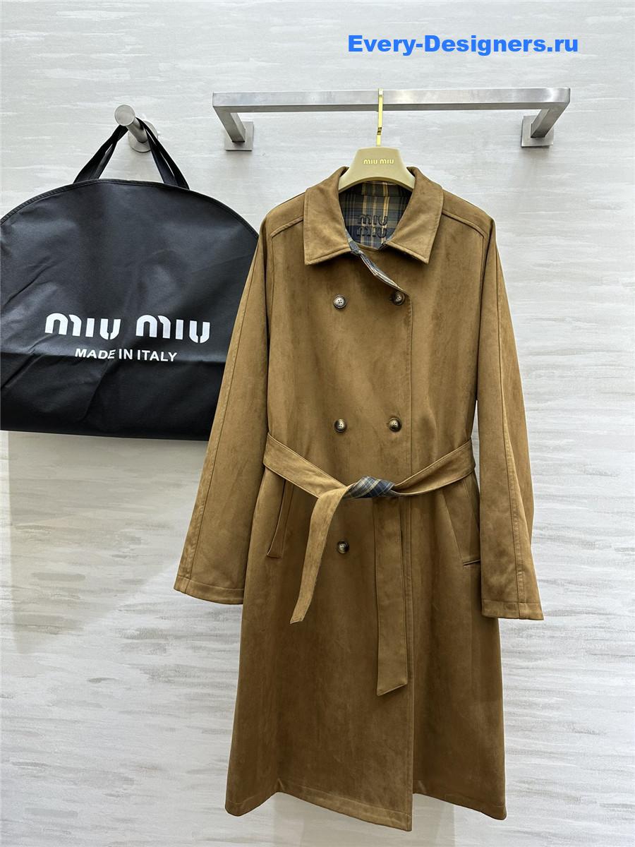 M1um1u reversible trench coat