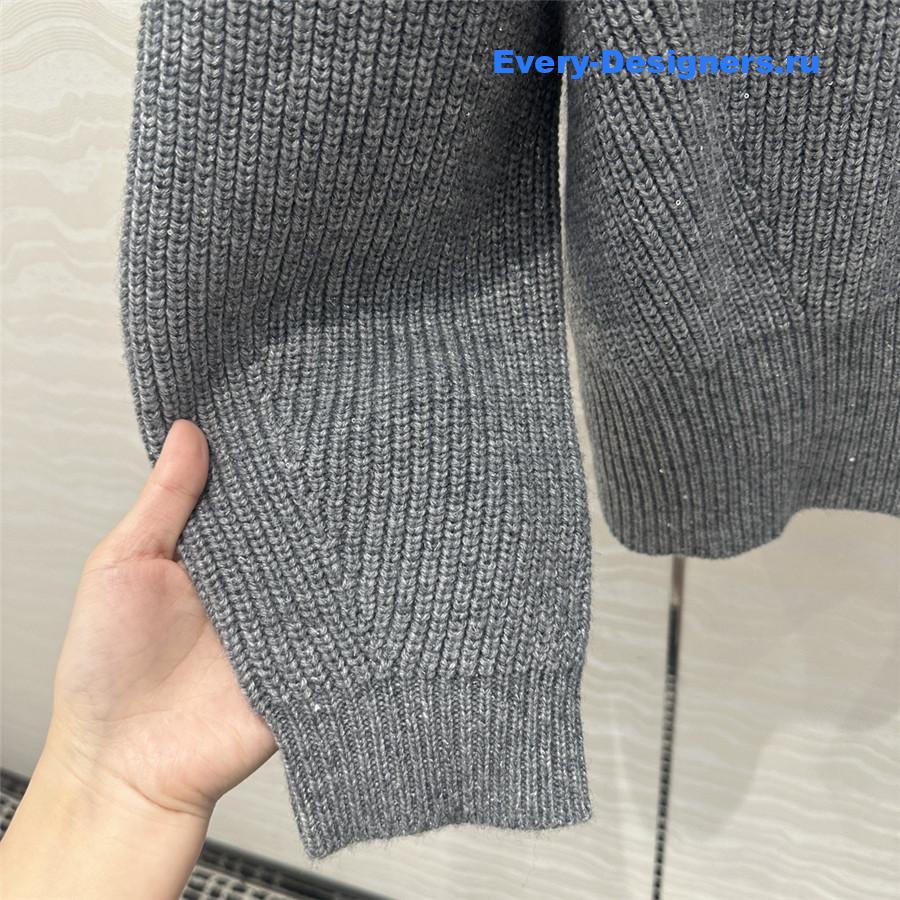 BC Turtleneck Cashmere Sweater Grey