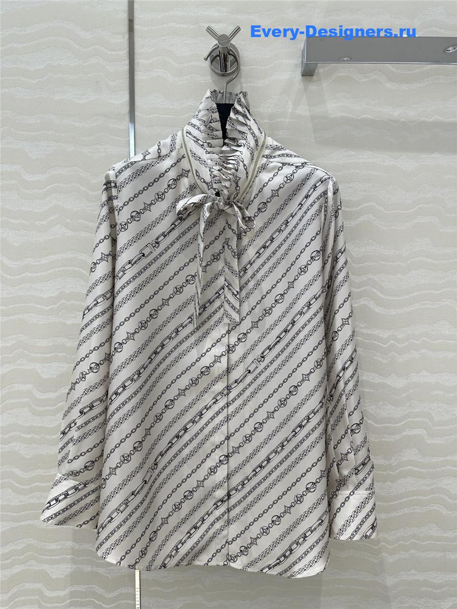 l0vis Vvtt0n lv printed silk shirt