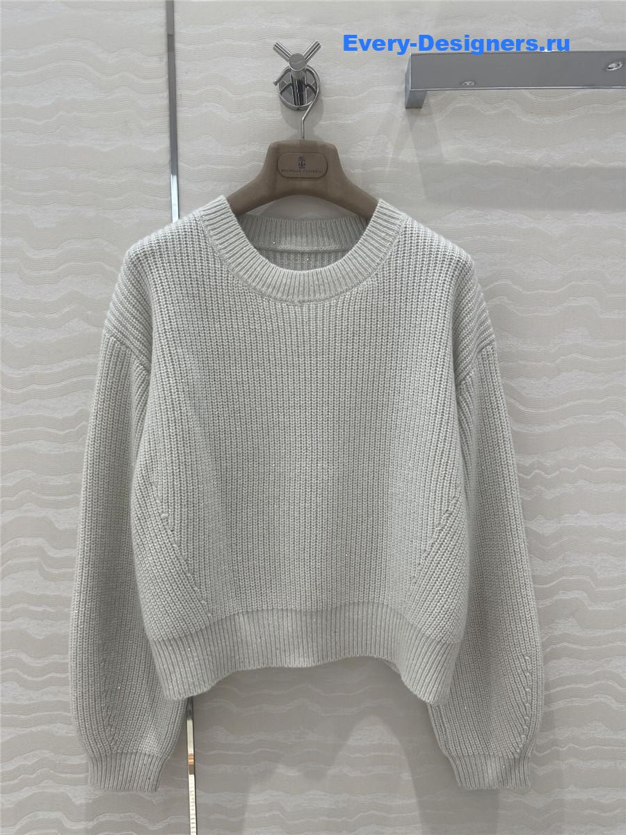 BC Crew-Neck Cashmere Sweater off-white