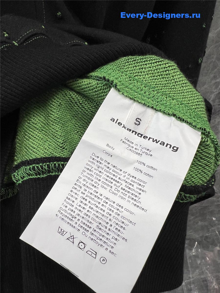 A1exa*der wang cropped half-zip sweatshirt