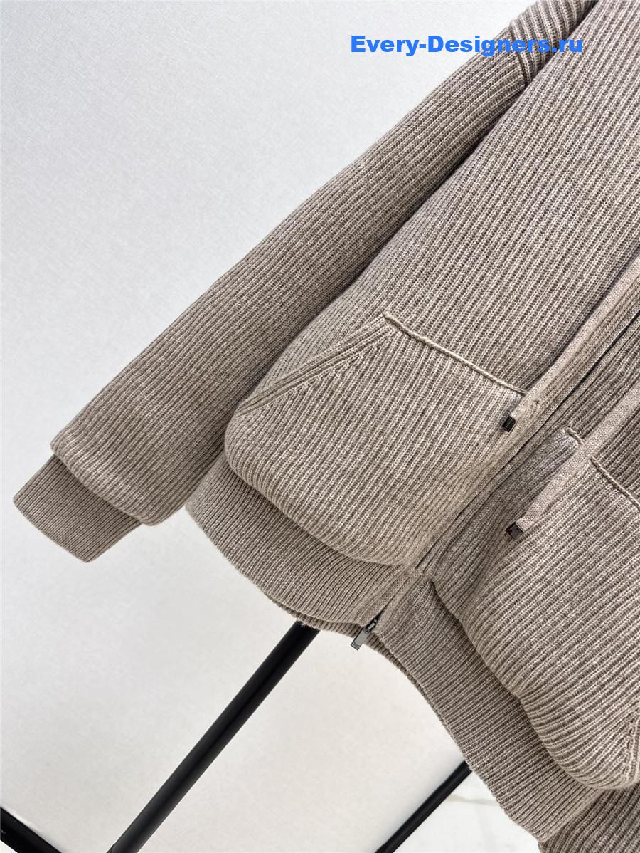 Vanitoo knitted quilted jacket